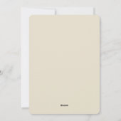 Personalized Japanese Ink Brush Wabi-Sabi Greeting シーズンカード (裏面)