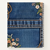 Personalized jeans and florals  ノートブック (裏面)