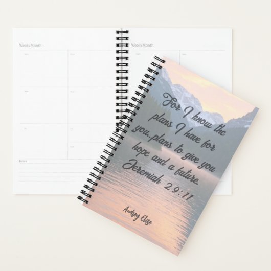Personalized Jeremiah 29:11 Planner プランナー手帳 (ディスプレー)
