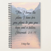 Personalized Jeremiah 29:11 Planner プランナー手帳 (正面)