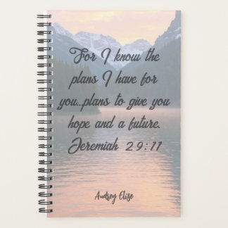 Personalized Jeremiah 29:11 Planner プランナー手帳