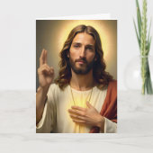 Personalized Jesus 2 Christmas Card カード (正面)