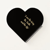 Personalized Jesus & Coffee Heart Journal ノートブック (裏面)