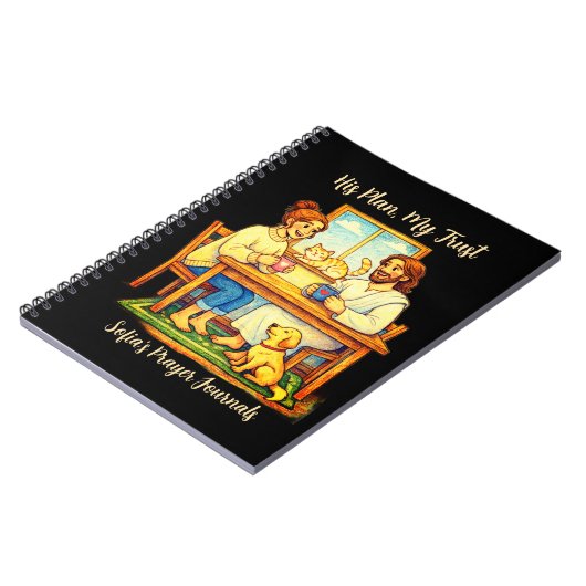 Personalized Jesus Gift Journal & Notebook ノートブック (左側)