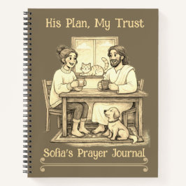 Personalized Jesus Sepia Luxury Journal ノートブック