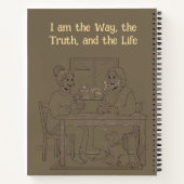 Personalized Jesus Sepia Luxury Journal ノートブック (裏面)