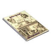 Personalized Jesus With Us Sepia Faith Notebook  ノートブック (右側)