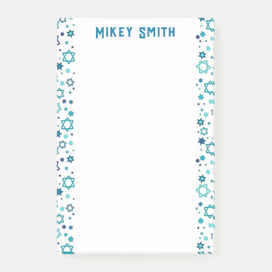 Personalized Jewish Star ポストイット (正面)