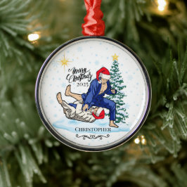 Personalized Jiu Jitsu Christmas Ornament Keepsake メタルオーナメント