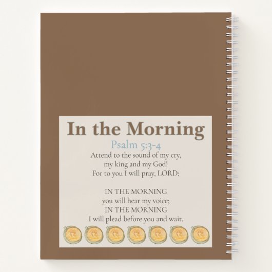 Personalized Journal: In the Morning ノートブック (裏面)
