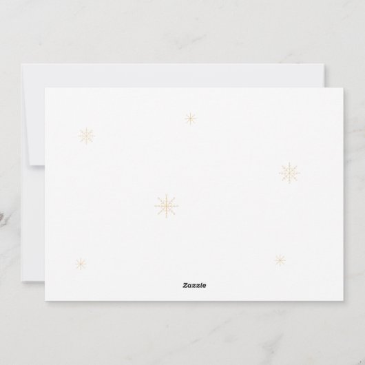 Personalized Joy Christmas Photo シーズンカード (裏面)