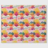 Personalized Joyful Watercolor Wrapping Paper ラッピングペーパー (フラット)