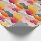 Personalized Joyful Watercolor Wrapping Paper ラッピングペーパー (角)