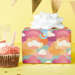 Personalized Joyful Watercolor Wrapping Paper ラッピングペーパー