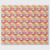 Personalized Joyful Watercolor Wrapping Paper ラッピングペーパー (フラット)