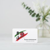 Personalized Judo instructor - Karte  名刺 (スタンド正面)
