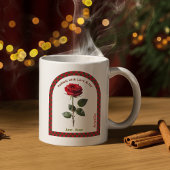 Personalized June Birth Month Flower コーヒーマグカップ