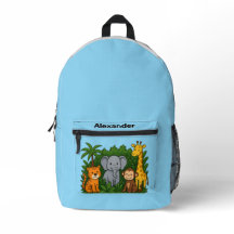 Personalized Jungle Animal Backpack – Fun Safari 