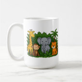 Personalized Jungle Animal Mug – Fun Teacher Gift  コーヒーマグカップ (左)