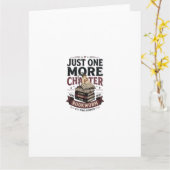 Personalized Just One More Chapter Est 1985 Bookwo カード (黄色い花)