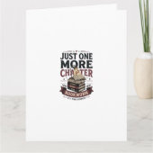 Personalized Just One More Chapter Est 1985 Bookwo カード (正面)