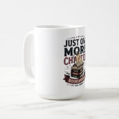 Personalized Just One More Chapter Est 1985 Bookwo コーヒーマグカップ (正面左)