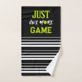 Personalized Just One More Game Funny ハンドタオル (ハンドタオル)