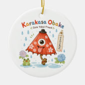 Personalized Karakasa Obake Mug | Custom Name & Me セラミックオーナメント (正面)