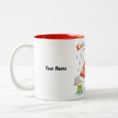 Personalized Karakasa Obake Mug | Custom Name & Me ツートーンマグカップ (左)