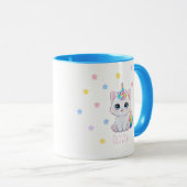 Personalized Kawaii Caticorn Name Printed Mug マグカップ (正面右)