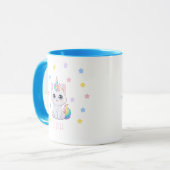 Personalized Kawaii Caticorn Name Printed Mug マグカップ (正面左)