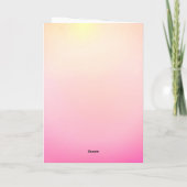 Personalized Kawaii Frog Hoodie Girl Birthday カード (裏面)