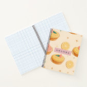 Personalized Kawaii Lemon Tart Pattern ノートブック (内部)
