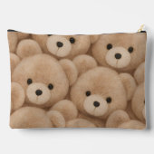 Personalized Kawaii Plush Teddy Bear アクセサリーポーチ (裏面)
