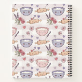 Personalized Kawaii Recipe Heart Keepsake Recipe  ノートブック (裏面)