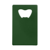 Personalized KEEP CALM AND Edit Text on Dark Green クレジットカード栓抜き (裏面)