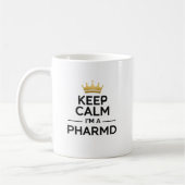 Personalized Keep Calm I’m a PharmD コーヒーマグカップ (左)