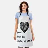 Personalized Keepsake エプロン (着用した状態)