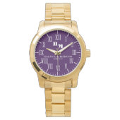 Personalized Keepsake Couple’s Monogram 腕時計 (正面)