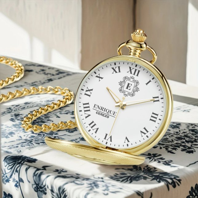 Personalized Keepsake Elegant Roman Numeral Design 腕時計 (クリエイターアップロード済み)