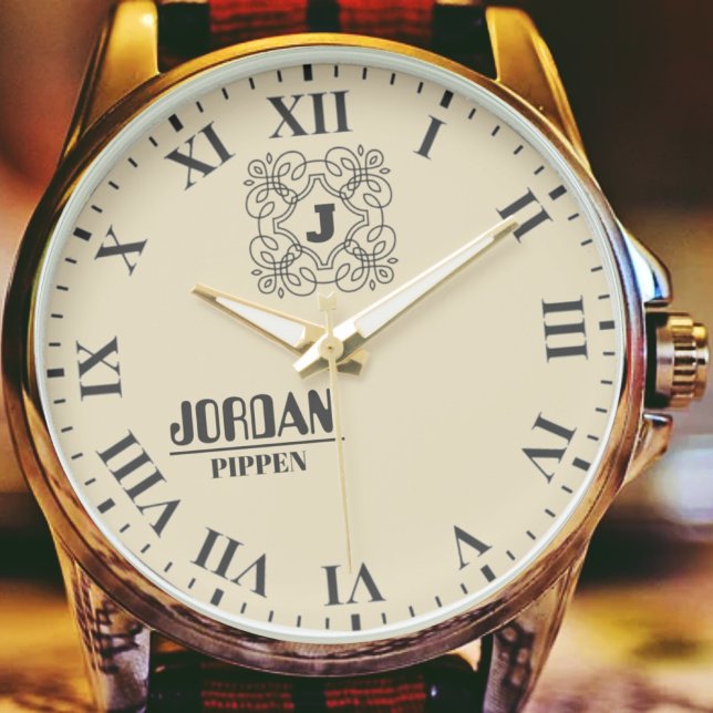 Personalized Keepsake Elegant Roman Numeral Design 腕時計 (クリエイターアップロード済み)