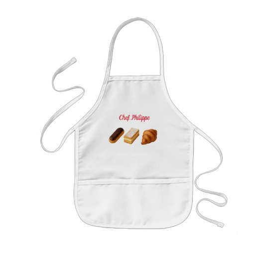 Personalized kid apron, custom name kid apron 子供用エプロン (正面)