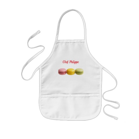 Personalized kid apron, custom name kid apron 子供用エプロン (正面)