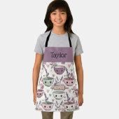 Personalized Kids Apron Adorable Smiling Mom Me エプロン (インサイチュ)