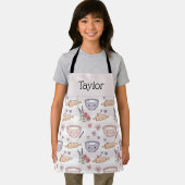 Personalized Kids Apron Kawaii Heart Baking Name  エプロン (インサイチュ)