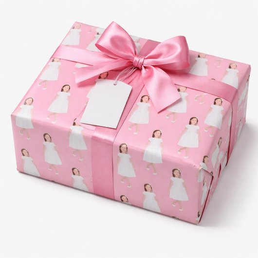 Personalized Kids Birthday Photo Custom Gift Wrap ラッピングペーパー