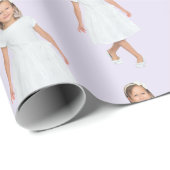 Personalized Kids Birthday Photo Custom Gift Wrap ラッピングペーパー (ロールコーナー)