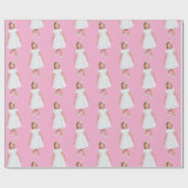 Personalized Kids Birthday Photo Custom Gift Wrap ラッピングペーパー (フラット)