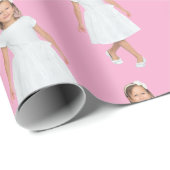 Personalized Kids Birthday Photo Custom Gift Wrap ラッピングペーパー (ロールコーナー)