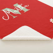 Personalized Kids' Blanket with  Initial and Daisi シェルパブランケット (3/4)
